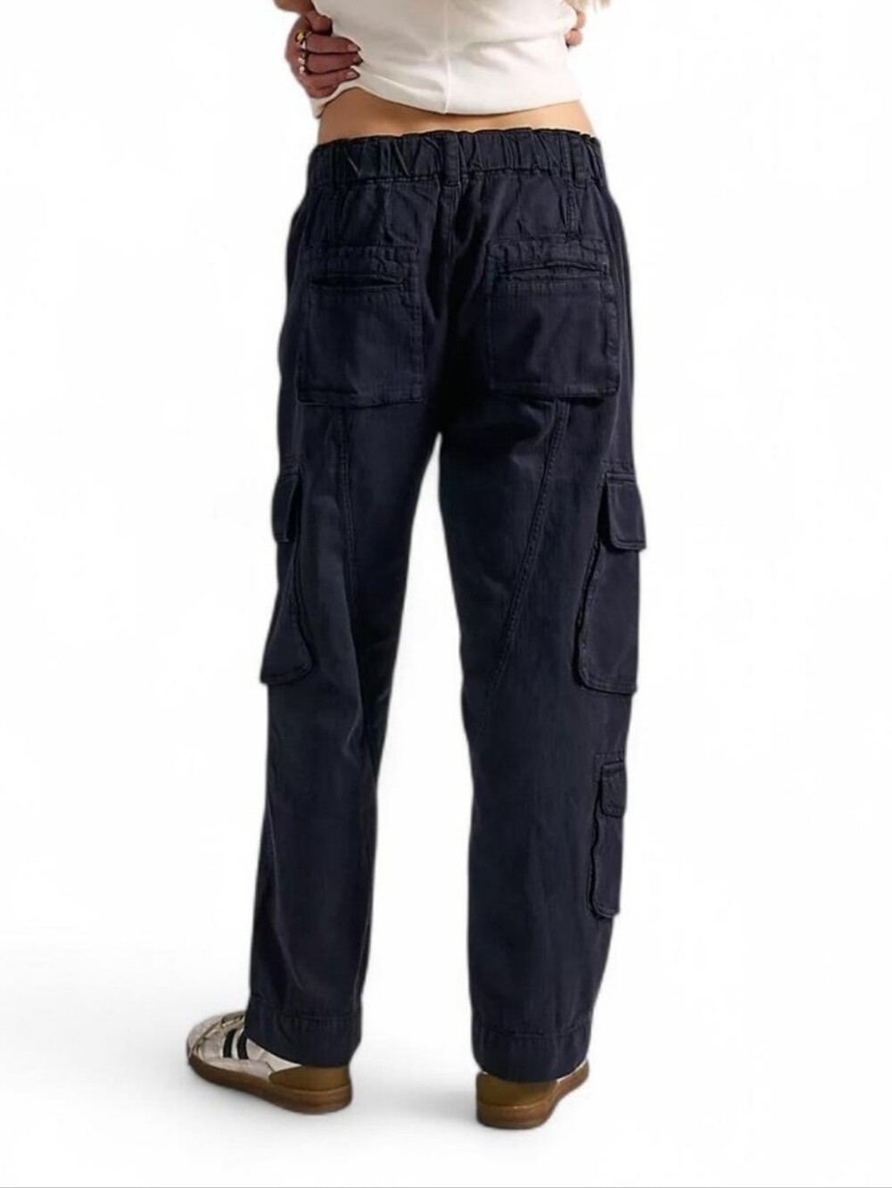 Free People Tahiti Cargo Pants Small Low-rise Slouchy Straight Utility - Picture 3 of 11